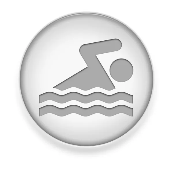 图标、 按钮、 游泳的象形图 — 图库照片