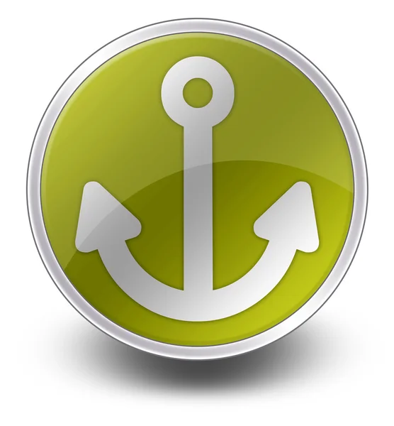 Ikona przycisku, piktogram marina — Zdjęcie stockowe