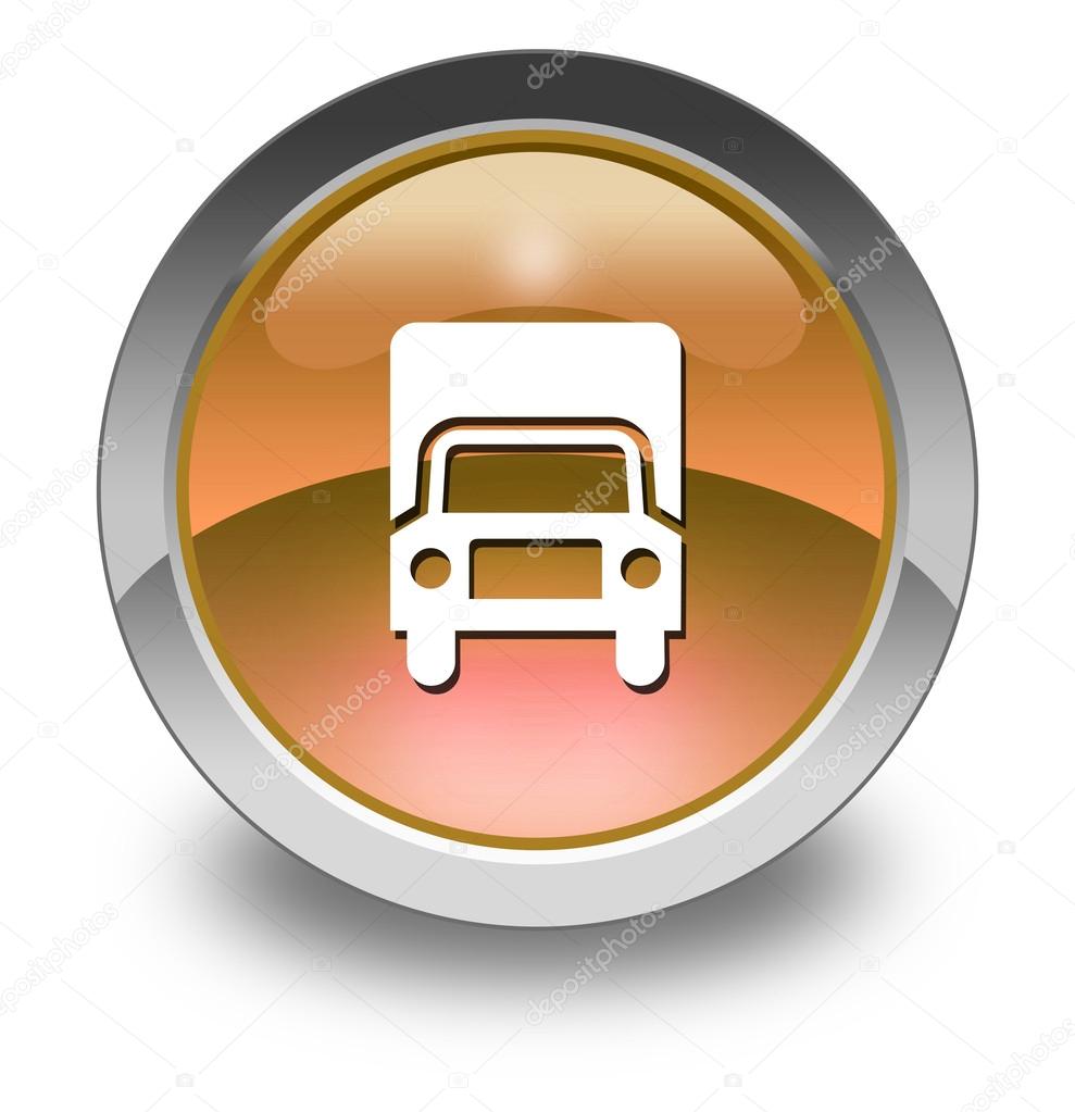 Icon, Button, Pictogram with Trucks symbol
