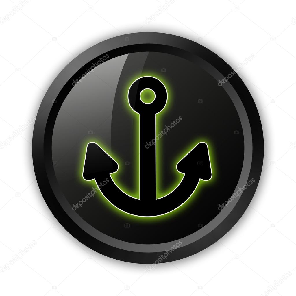 Icon, Button, Pictogram with Marina symbol
