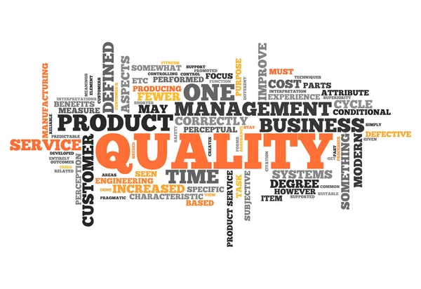 Word Cloud Quality — Stock Photo, Image