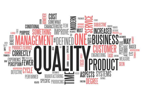Word Cloud Quality — Stock Photo, Image