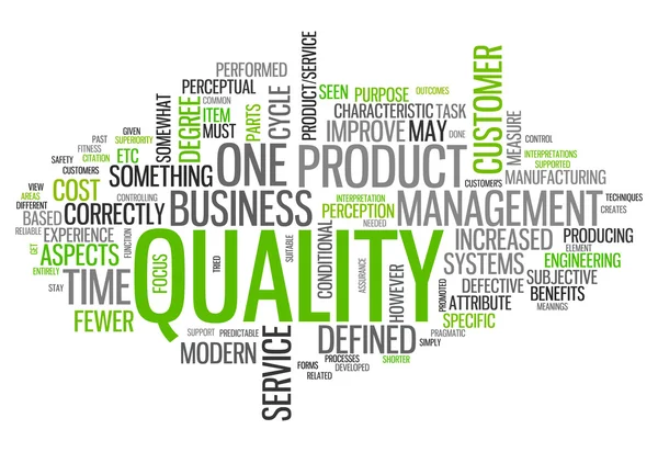 Word Cloud Quality — Stock Photo, Image