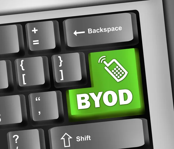 Ilustración de teclado BYOD — Foto de Stock