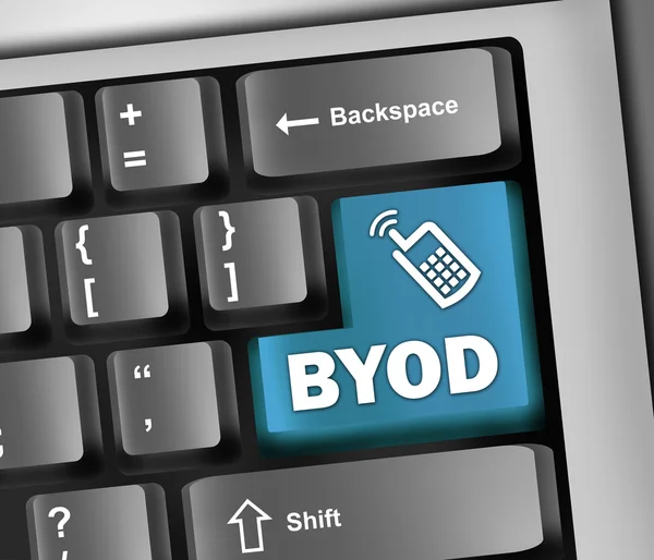 Toetsenbord afbeelding byod — Stockfoto