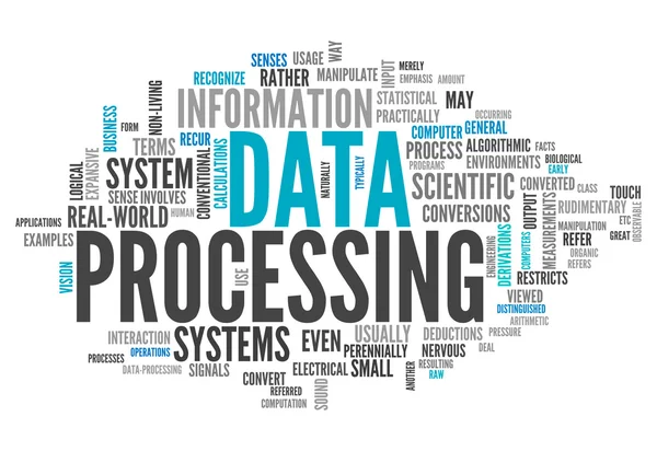 Word Cloud Data Processing — Stock Photo, Image