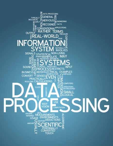 Word Cloud Data Processing — Stock Photo, Image