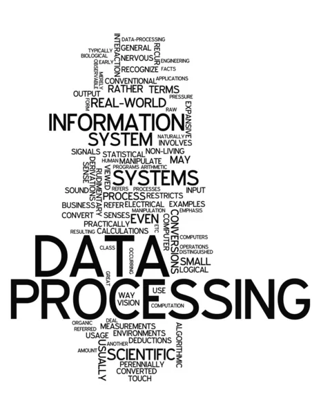 Word Cloud Data Processing — Stock Photo, Image