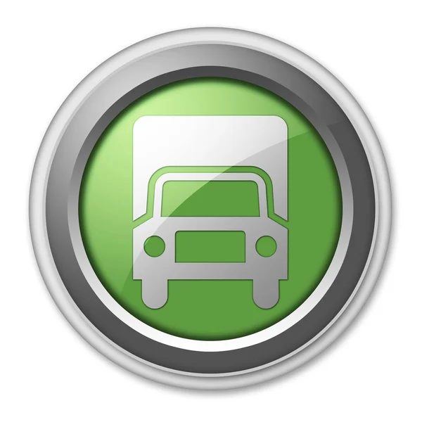 Ikona przycisku, piktogram samochodów ciężarowych — Zdjęcie stockowe