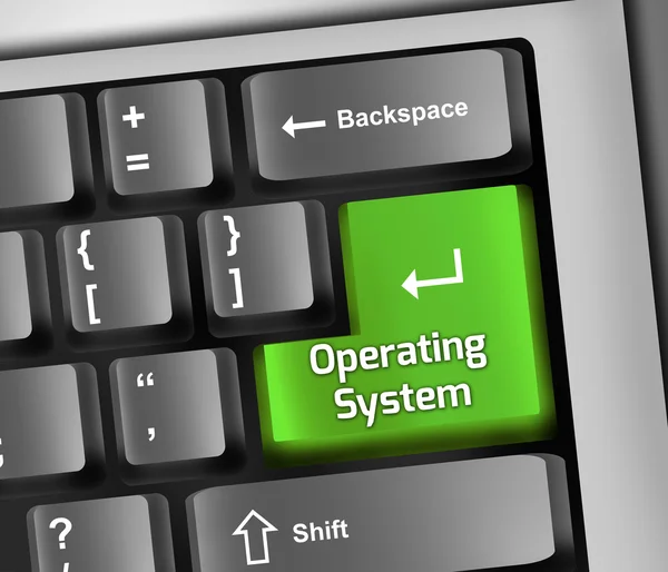 Keyboard Illustration Operating System — Stock Photo, Image