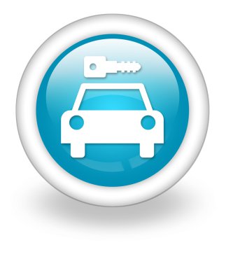 simge, düğme, piktogram araba kiralama