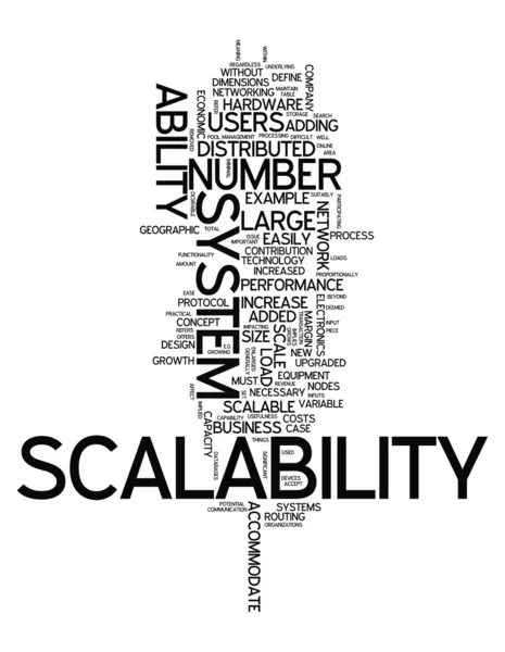 Word Cloud Scalability — Stock Photo, Image