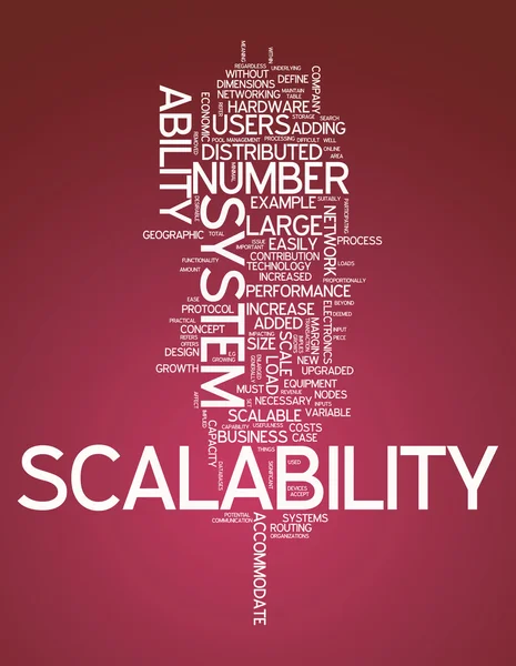 Word Cloud Scalability — Stock Photo, Image