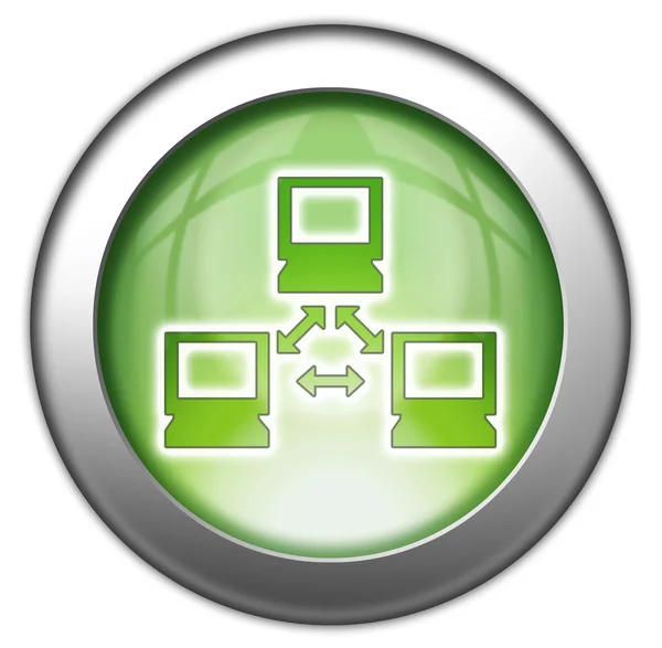 Ikona przycisku, piktogram sieci — Zdjęcie stockowe