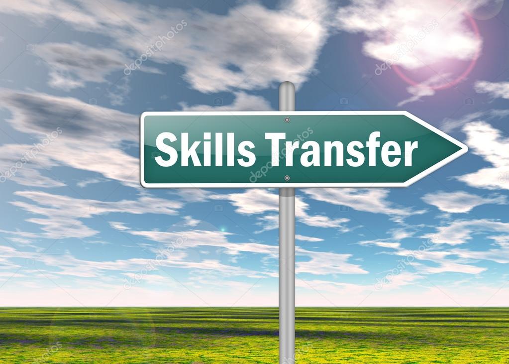 Signpost with Skills Transfer wording