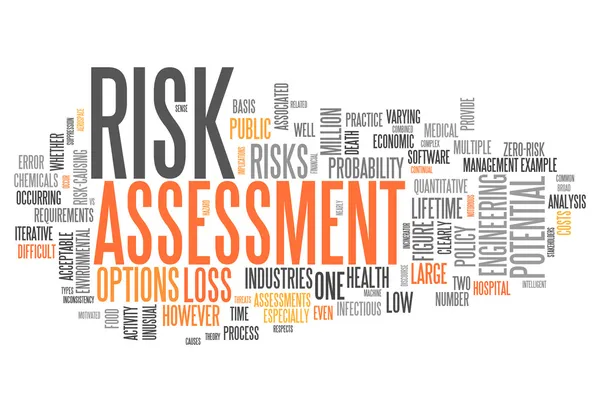 Word Cloud Risk Assessment — Stock Photo, Image