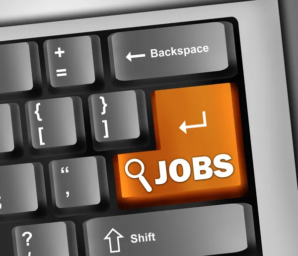 Tastaturillustration Jobs — Stockfoto