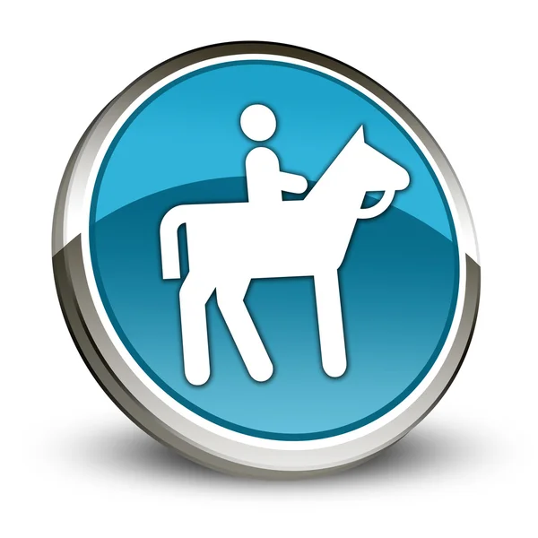 アイコン、ボタン、ピクトグラムの馬トレイル — ストック写真