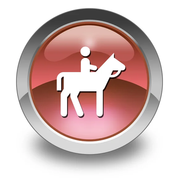 Icon, Button, Pictogram Horse Trail — Stock Photo, Image