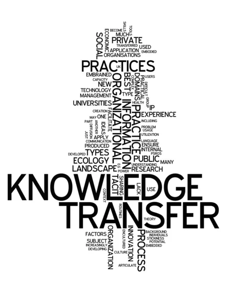 Word Cloud Knowledge Transfer — Stock Photo, Image