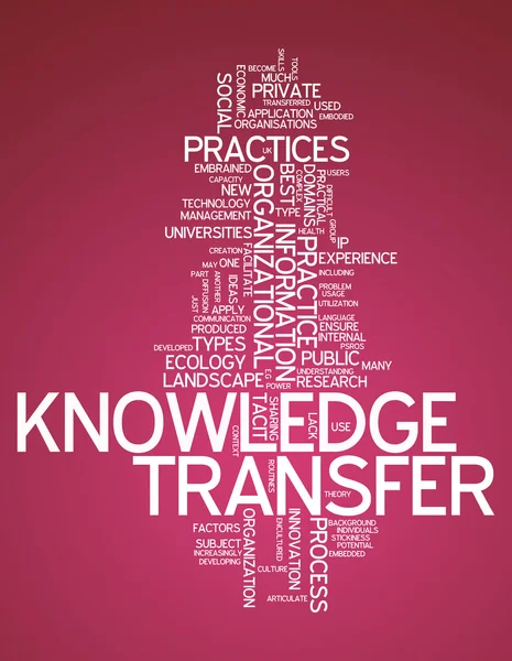 Word Cloud Knowledge Transfer — Stock Photo, Image