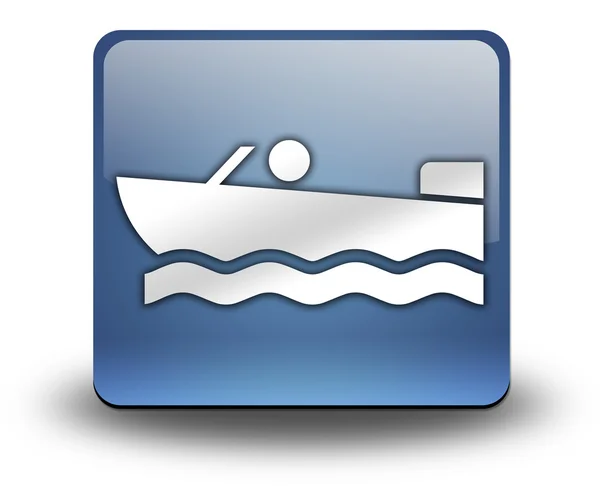 Pictogram, knop, pictogram motorboot — Stockfoto