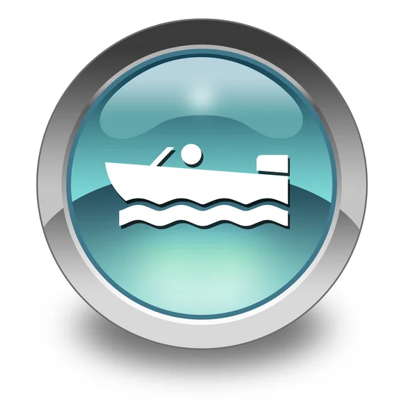 Icon, Button, Pictogram Motorboat — Stock Photo, Image