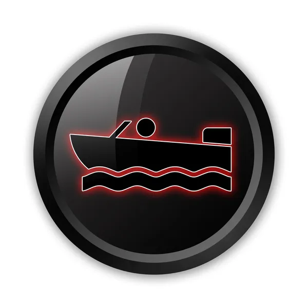 Icon, Button, Pictogram Motorboat — Stock Photo, Image