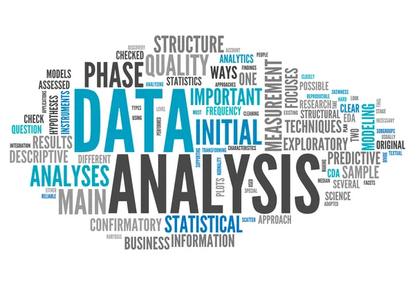 Word Cloud Data Analysis — Stock Photo, Image