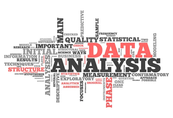 Word cloud dataanalys — Stockfoto