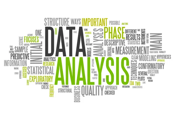 Word cloud dataanalys — Stockfoto