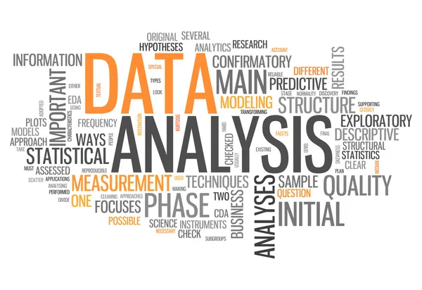 Word Cloud Datenanalyse — Stockfoto