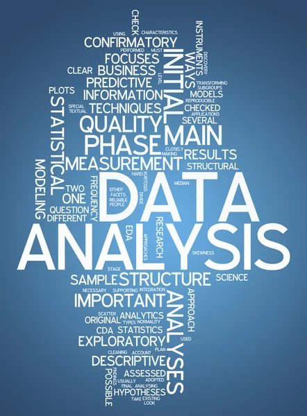 Word Cloud Datenanalyse — Stockfoto