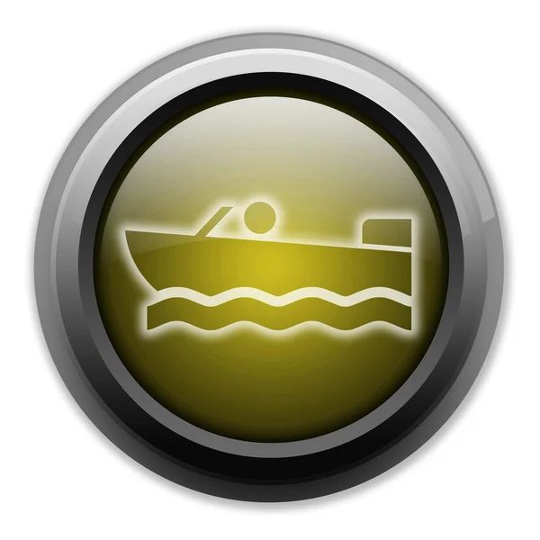 Icon, Button, Pictogram Motorboat — Stock Photo, Image