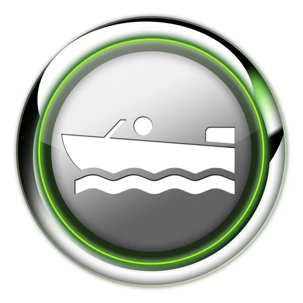 Pictogram, knop, pictogram motorboot — Stockfoto