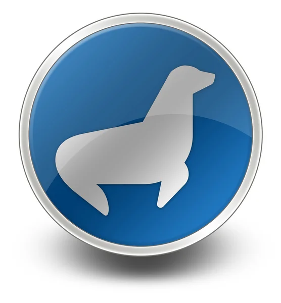 Icon, Button, Pictogram Seal — Stock Photo, Image