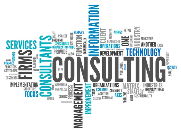 Word Cloud Consulting — Stock Photo, Image