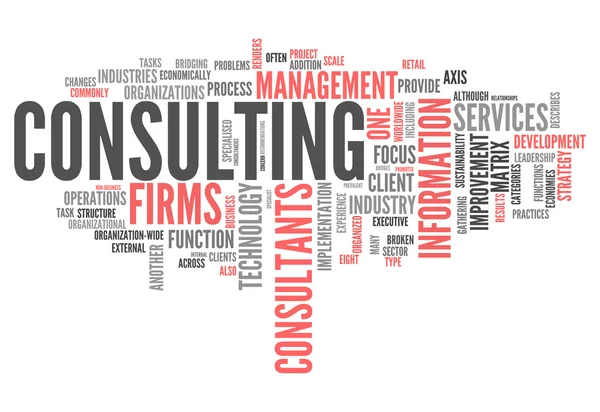 Word Cloud Consulting — Stock Photo, Image