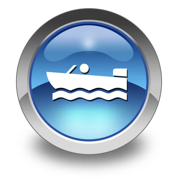 Icon, Button, Pictogram Motorboat — Stock Photo, Image