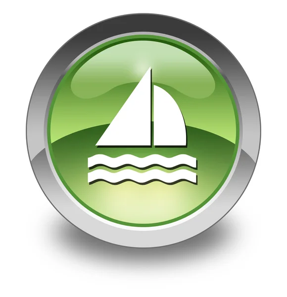 Simge, düğme, piktogram yelken — Stok fotoğraf