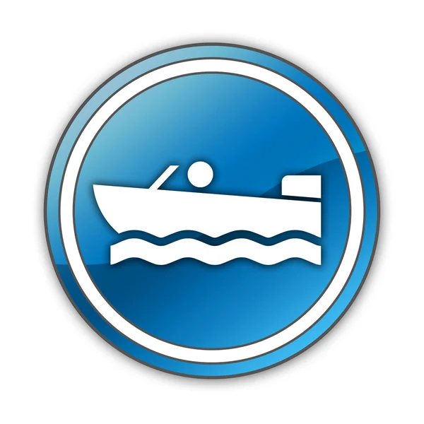 Icon, Button, Pictogram Motorboat — Stock Photo, Image