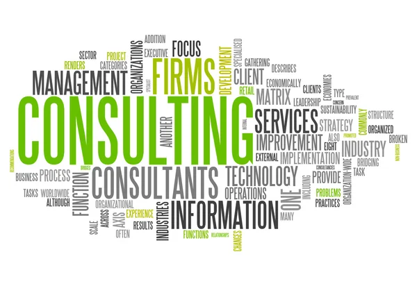 Word Cloud Consulting — Stock Photo, Image