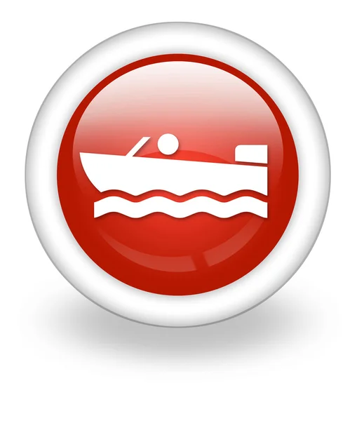 Simge, düğme, piktogram Motorlu tekne — Stok fotoğraf