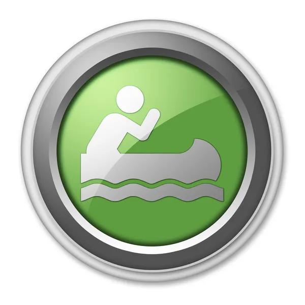 Icon, Button, Pictogram Canoeing — Stock Photo, Image