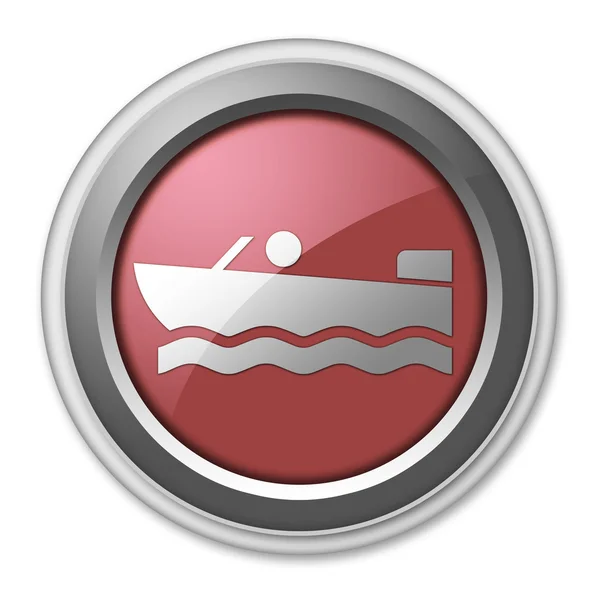 Icon, Button, Pictogram Motorboat — Stock Photo, Image