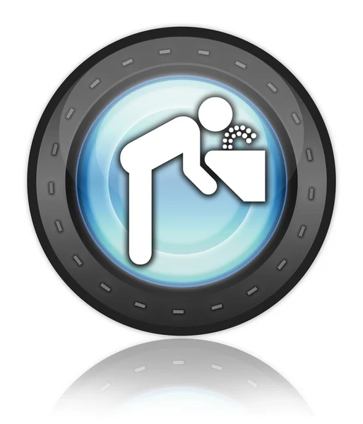 Icon, Button, Pictogram Water Fountain — Stock Photo, Image