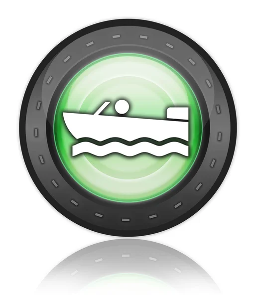 Icon, Button, Pictogram Motorboat — Stock Photo, Image