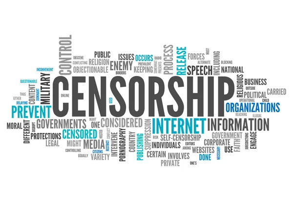 Word Cloud Censorship — Stock Photo, Image