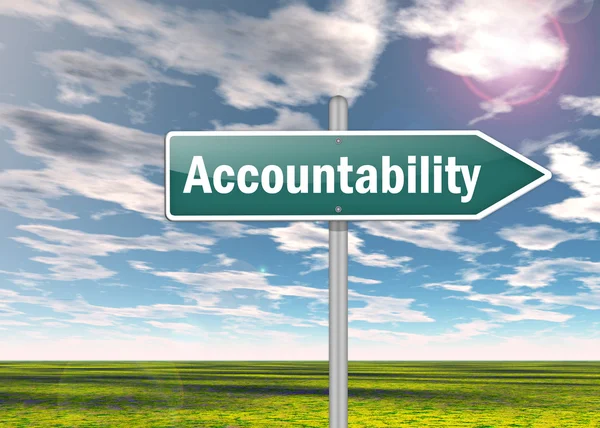 Signpost Accountability — Stock Photo, Image