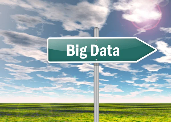 Signpost Big Data — Stock Photo, Image